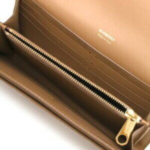 Burberry Beige Quilted Check Brown Wallet Lola Long Camel